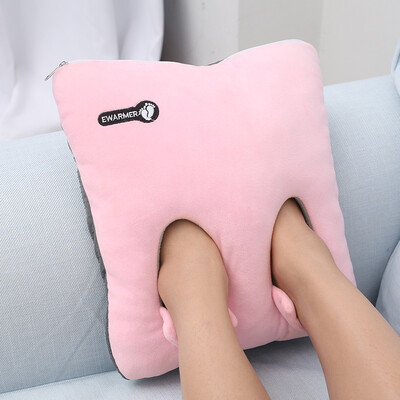 

e·warmer small ear charging hot water bottle type warm foot treasure cartoon warm shoes warm foot pad removable&washable folding charge once with 3-7 h