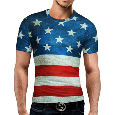 

Male 2017 Brand Short Sleeve Novelty Print 3D T Shirt O-Neck Slim Men T-Shirt Tops Fashion Mens Tee Shirt T Shirts