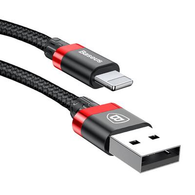 

Baseus Lightning Cable for Charging&Data Transfer blackred