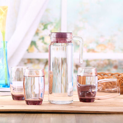 

Jingdong supermarket] Le Meiya (Luminarc) glass set suit set with a set of Rotterdam pot of color water with 5 sets (ice powder) J0334