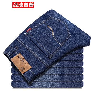 

Длинная одежда Jeep Jeans Мужская Прямая Slim Stretch Повседневная Мужская Простая рубашка Длинные брюки 17036Z5021 Blue 36