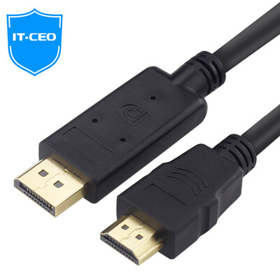 

IT-CEO V08DMW DP to HDMI line DP революция HDMI открытый дисплей до hdmi поддержка кабеля 1080P HD 1,8 м черный