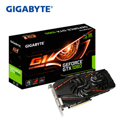 

Gigabyte (GIGABYTE) GTX 1060 G1 ИГРОВОЙ 1594-1809MHzHz / 8008MHz 6G / 192bit GDDR5 Графика