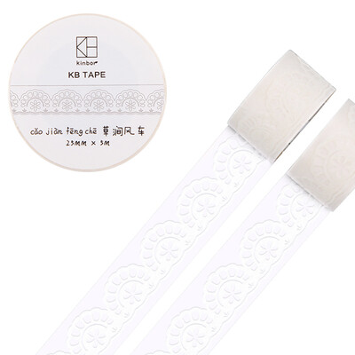 

Kinbor lace hand book&paper tape 15mm5msmall fresh hand book sticker peach core DTB64085