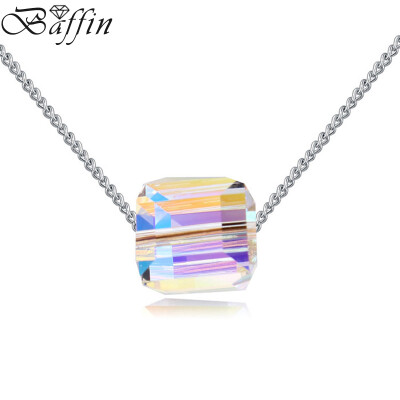 

BAFFIN 2017 Square Crystal Pendant Necklaces Made With SWAROVSKI Elements Link Chain Choker For Women Daily Accessories