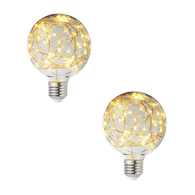 

BOKT Lighting - G95 LED Edison Antique Globe Bulb Декоративная струнная лампа (теплый белый) для праздничных патио Party Wedding Bars