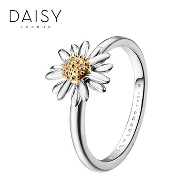 

Новая Англия DAISY LONDON вручную маргаритки 10мм серебряные кольца 925 L код