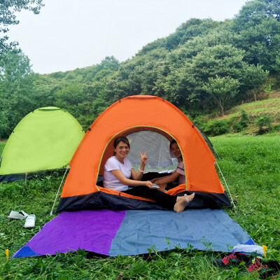 

Happy Tour Outdoor Speed ​​Open Toss Camping 3-4 Automatic Rain Sunscreen Camping Портативная палатка 200 * 200 * 125 Orange