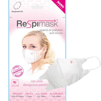 

Respimask masks imported nano filter masks for ladies only 5 1 anti-fog haze PM25 light breathable