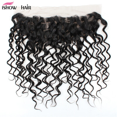 

Горячее надувательство малазийской воды Волшебные волосы Frontal Lace Closure 13 * 4 человеческих волос дешевое 1Pcs Фронтальное закручивание шнурка Естественный цвет