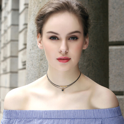 

Lelady Chokers Necklace for Women Crystal Pendant Necklace Fashion Jewelry Harajuku necklace