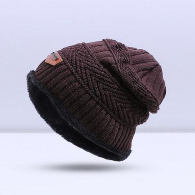 

Autumn Men Winter Hat Boy's Warm Baggy Hat Men Cotton Cap Women Hat Thick Bonnet Skullies Beanie Soft Knitted Beanies