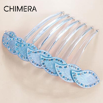 

Chimera (CHIMERA) hair accessories are still dependent on the three-dimensional leaf card hair comb plug hair head inserted blue