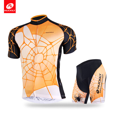 

Nuckily cycling short sleeve jersey with short spider man summer suit for men AJ232BK293