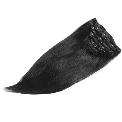 

Chorliss Clip In Hair Extensions 6PcsPack Human Straight Hairpiece Brazilian Remy Hair 14 16" 18" 20