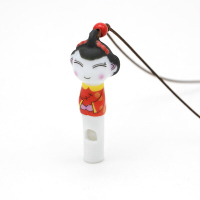 

Bride and groom cartoon image Couples Necklace Lovely pendants 2017 Ceramic whistle necklace wedding gift free shipping