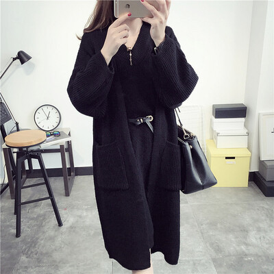 

2017 new tide autumn winter jacket sweater two sets of loose fashion suit skirt