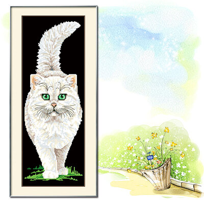 

embroider DIY DMC Cross stitchSets For Embroidery kits Tsunderes cat factory direct sale