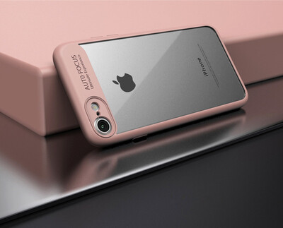 

Keymao iphone 6 6S Plus Case Full Protective Soft TPU + Acrylic Transparent Back Cover