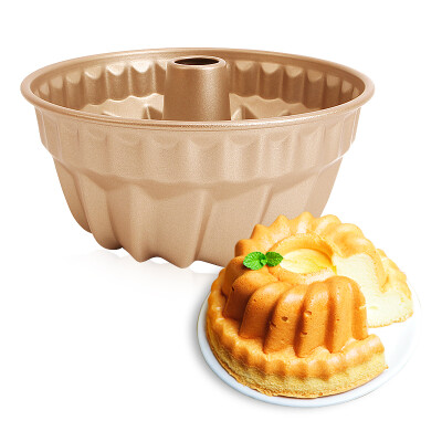 

【Jingdong Supermarket】 Cooking Kitchen CHEF MADE Cake Mold 7 inch Non-stick Guru Hof Pattern Texture Deep Punch Mold Oven Tools Champagne Gold WK9084