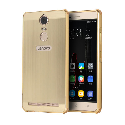 

Luxury Case for Lenovo K5 Note Aluminum Bumper+Acrylic Panel Back Glossy Business Cover for Lenovo Vibe K5 Note Pro