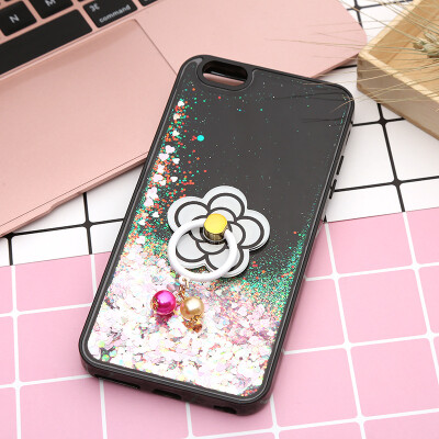 

Apple 7plus mobile phone shell camellia quicksand liquid mobile iphone6 mobile phone protective cover