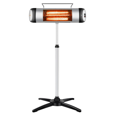 

Sundate Patio Heater, Electric Infrared Heater with Remote Control and 24-hour timer for Indoor/Outdoor Use, Free Standing or Wall