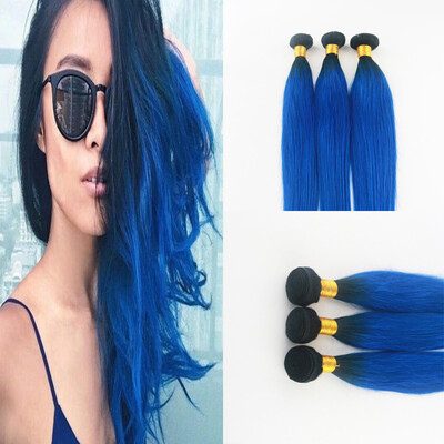 

Best Selling Brazilian Virgin Hair 3PcsLot Ombre Color Human Weaves 10-30" Straight Hair In Human Hair Extensions
