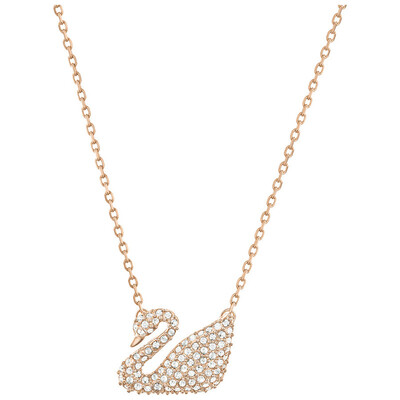 

SWAROVSKI Swarovski SWAN Plated Rose Gold Lady Swan Necklace 5121597