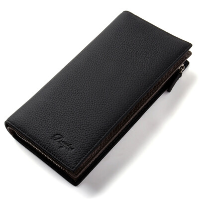 

Men Wallets Long Genuine Leather Male Purse Large Capacity Phone Bag Real Cowhide Man Day Clutches Bag Business