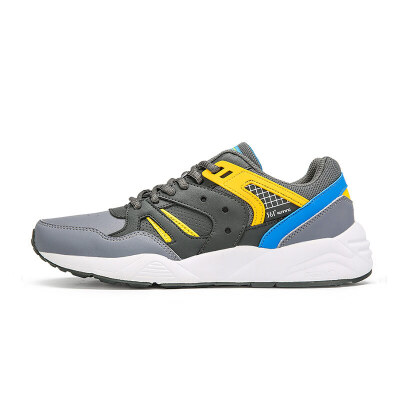 

361 degrees men running cultural shoes 671632257-2 11C dark gray / emperor yellow 39