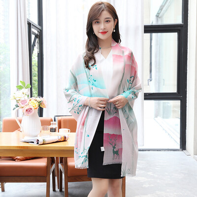 

STORY Of SHANGHAI Ladies&39 Woolen Scarf Warm Feet
