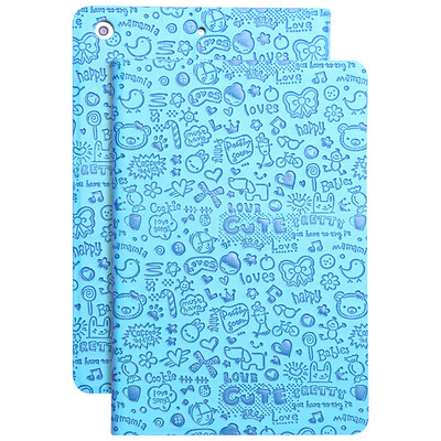 

Би Diaz (BIAZE) Apple IPAD / 2017 модели AIR2 / 1 нового IPad Tablet Case популярных брендов все включено край Intelligent Sleep кобура маленькая ведьма PB06- синяя