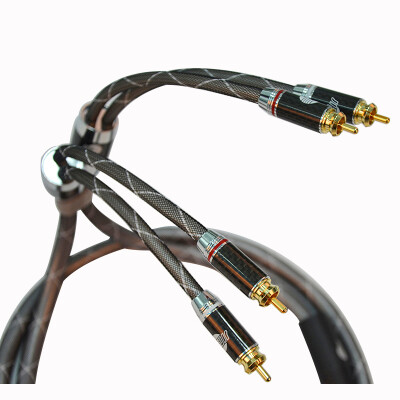 

JIB HF-002 Germany Viper enthusiast double Lotus 2 2RCA audio signal cable male to male CD connection amplifier audio cable CD connection amplifier audio cable 10 meters