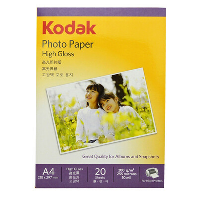 

Kodak 4R 6-дюймовый 200 г / кв.м Kodak High Gloss Photo Paper 100 / мешок