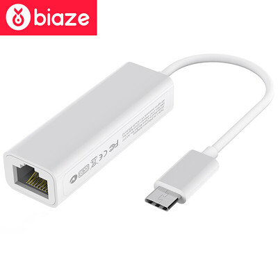 

Bias (BIAZE) Ethernet converter ype-C to RJ45 cable network port drive-free external adapter adapter compatible WinXP / 7/8/10 / Mac Os ZH18-PC