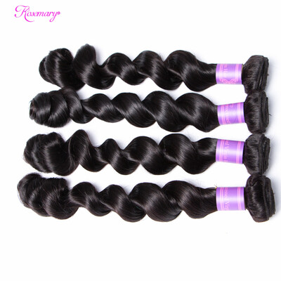

7A Peruvian Loose Wave Virgin Hair 4 Bundles Peruvian Virgin Hair Loose Wave Peruvian Curly Weave Cheap Human Hair Weave Bundles