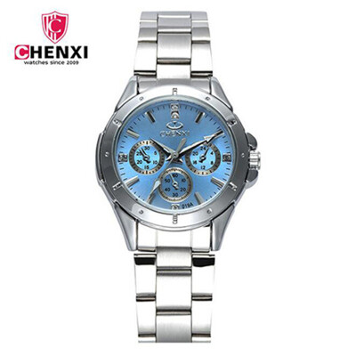 

CHENXI Luxury Women Watch Fashion Stainless Steel Diamond Watches Ladies Casual Quartz Wristwatch
