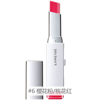 

Lancome (LANEIGE) two-color three-dimensional lipstick 6 (cherry pink / peach red) 2g (lipstick lip gloss lipstick lasting color