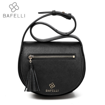 

BAFELLI split leather vintage tassel saddle shoulder bag bolsa feminina luxury handbags women bags designer messenger bag