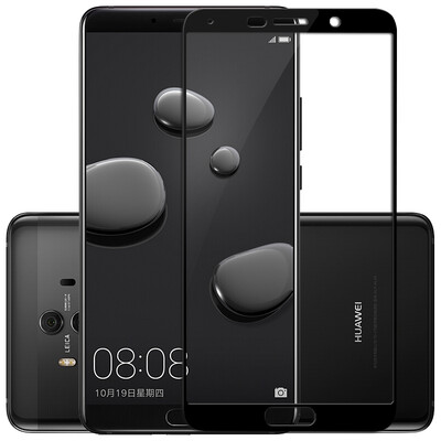 

стальная пленка ESCASE Huawei Mate10 покрывая полный экран взрыв HD анти-отпечатков пальцев / черный пленки стеклянной пленки телефон