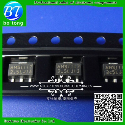

Free Shipping 1000PCS AMS1117-25V AMS1117 LM1117 1117 25V Voltage Regulator SOT-89