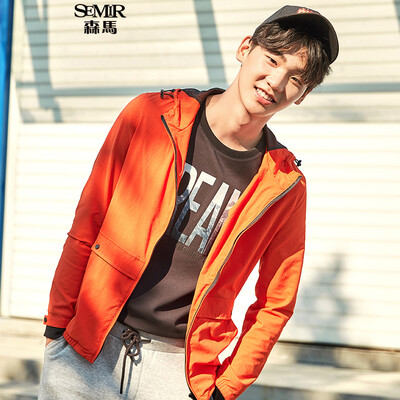 

Semir (Semir) Осень 2017 мужская куртка мужчины Тонкий капюшоном куртки спорта на открытом воздухе куртка 17316081020 черный S