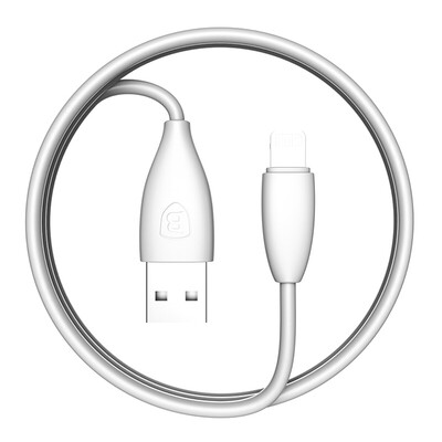 

Baseus) Apple phone data cable Apple 6s phone charging cable for Apple iPhone5s / 6s / 6splus / ipad mini 1.2M white