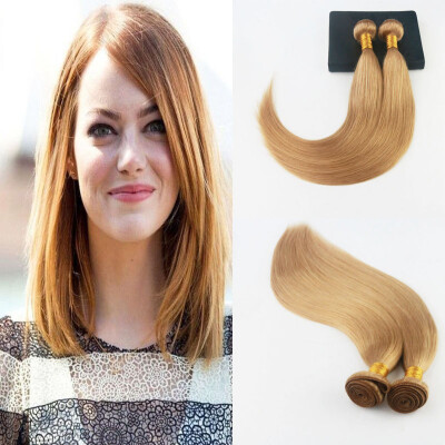 

Hot New Hair Extensions 27 Brazilian Virgin Hair 2PcsLot Straight Pure Color Full Set Hair Wefts Extensions