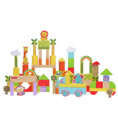 

Fisher-Price fun puzzle toys 100 forest park blocks FP6004B