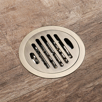 

HIDEEP Bathroom accessories RoundMesh surface Green bronze bathroom floor drain
