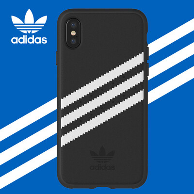 

adidas ipad new iphone X full screen shamrock deerskin shatter-resistant mobile phone case protective cover for Apple iPhone 10 power black