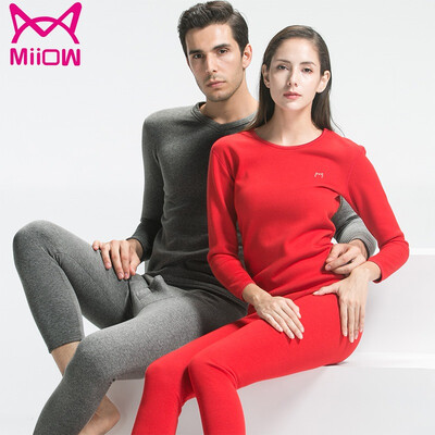 

MiiOW mens&womens cashmere warm thickening underwear set