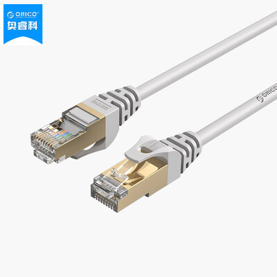 

Austrian ORICO PUG-C7 CAT7 seven kinds of 10G finished round cable net copper shielded high-speed network jumper project home RJ45 computer cable gray 1 meter
